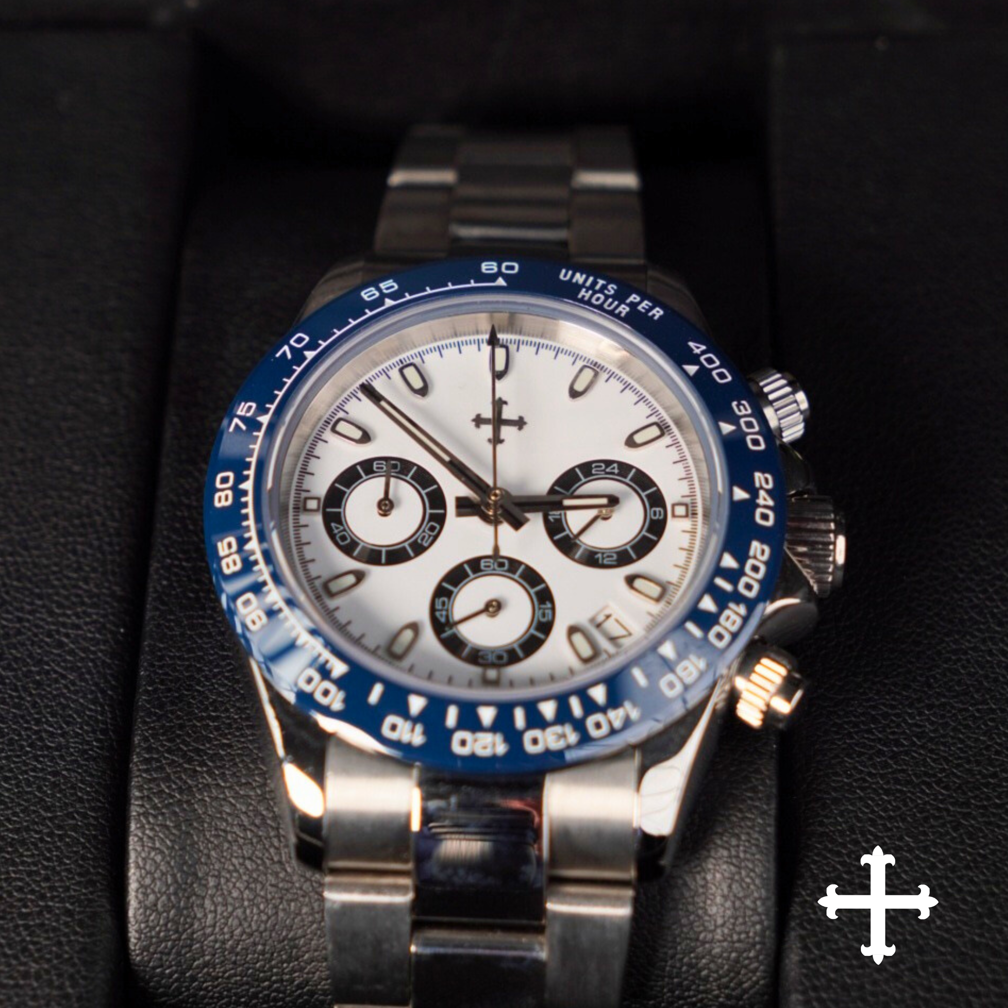 Cronógrafo - Bisel Azul